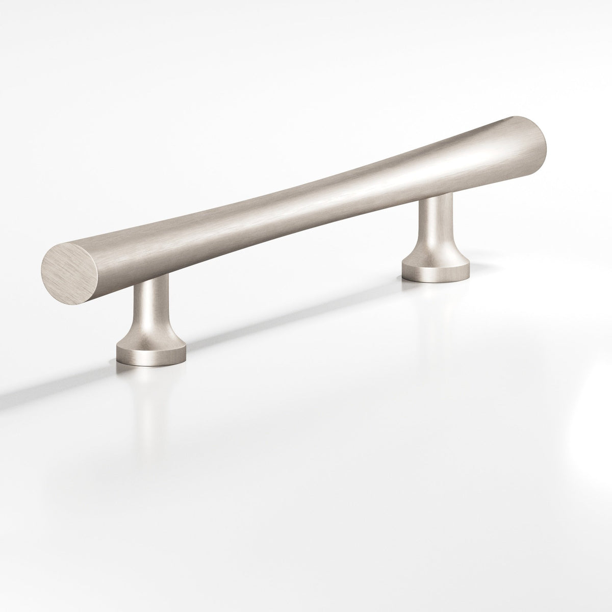 Colonial Bronze 292 Hourglass Pull with Flared Posts, 3/4 in Diameter - Matte Satin Nickel