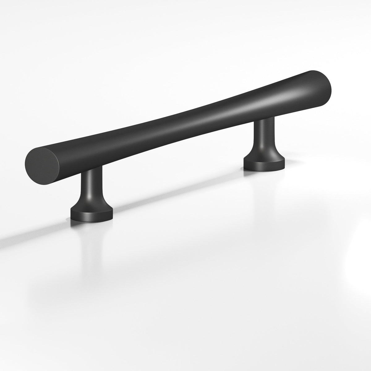 Colonial Bronze 292 Hourglass Pull with Flared Posts, 3/4 in Diameter - Matte Graphite