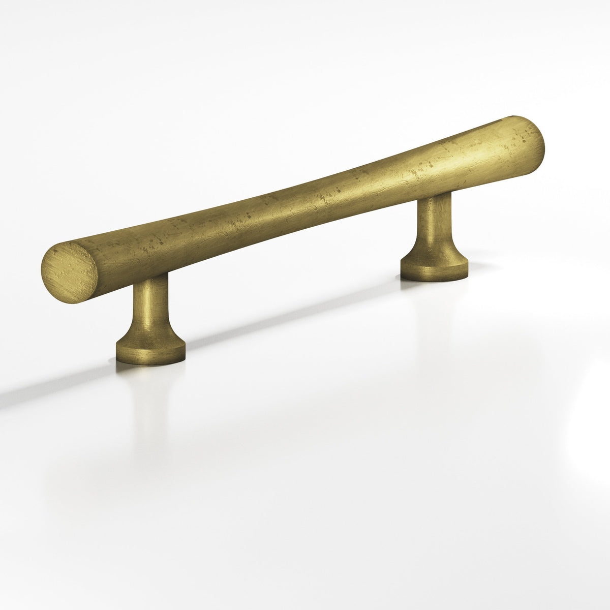 Colonial Bronze 292 Hourglass Pull with Flared Posts, 3/4 in Diameter - Distressed Antique Brass