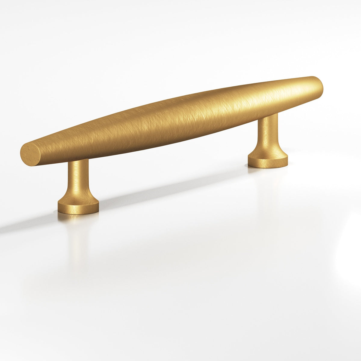 Colonial Bronze 293 Cigar Pull with Flared Posts, 3/4 in Diameter - Weathered Brass
