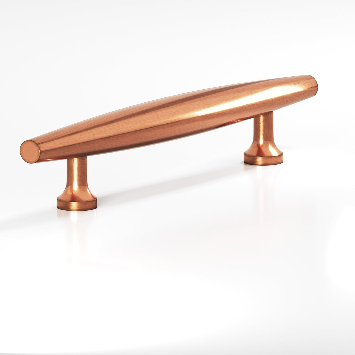 Colonial Bronze 293 Cigar Pull with Flared Posts, 3/4 in Diameter - Antique Copper
