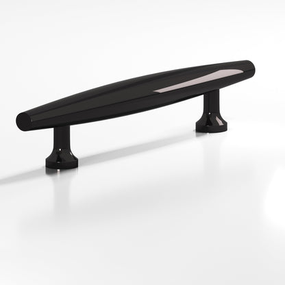 Colonial Bronze 295 Cigar Pull with Flared Posts, 1-1/4 in Diameter - Satin Black