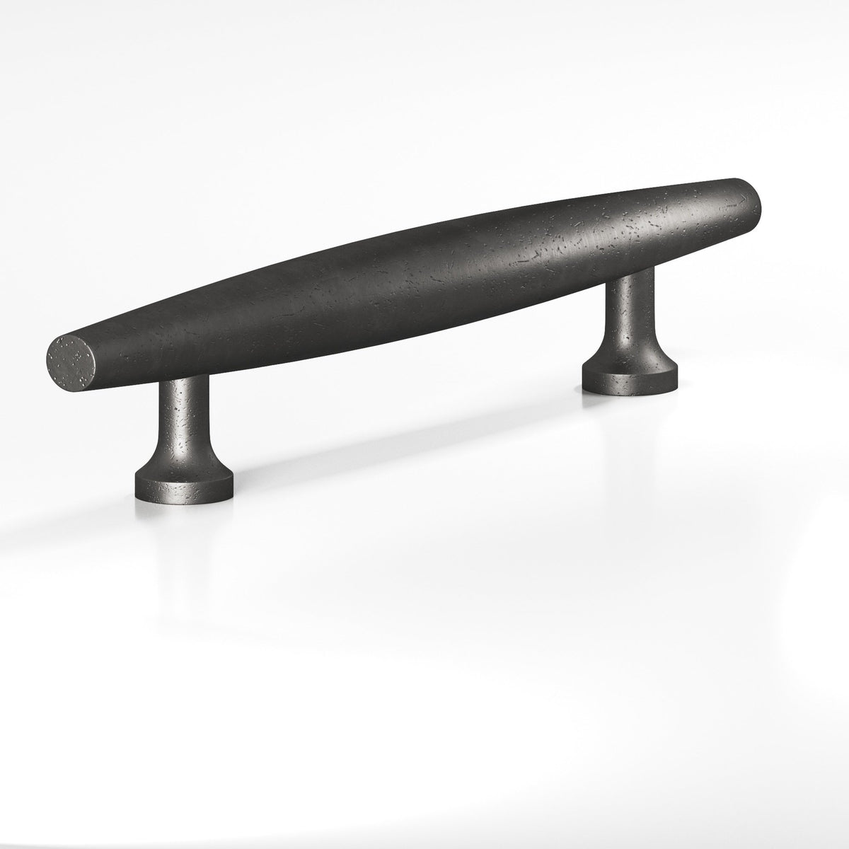 Colonial Bronze 293 Cigar Pull with Flared Posts, 3/4 in Diameter - Distressed Satin Black