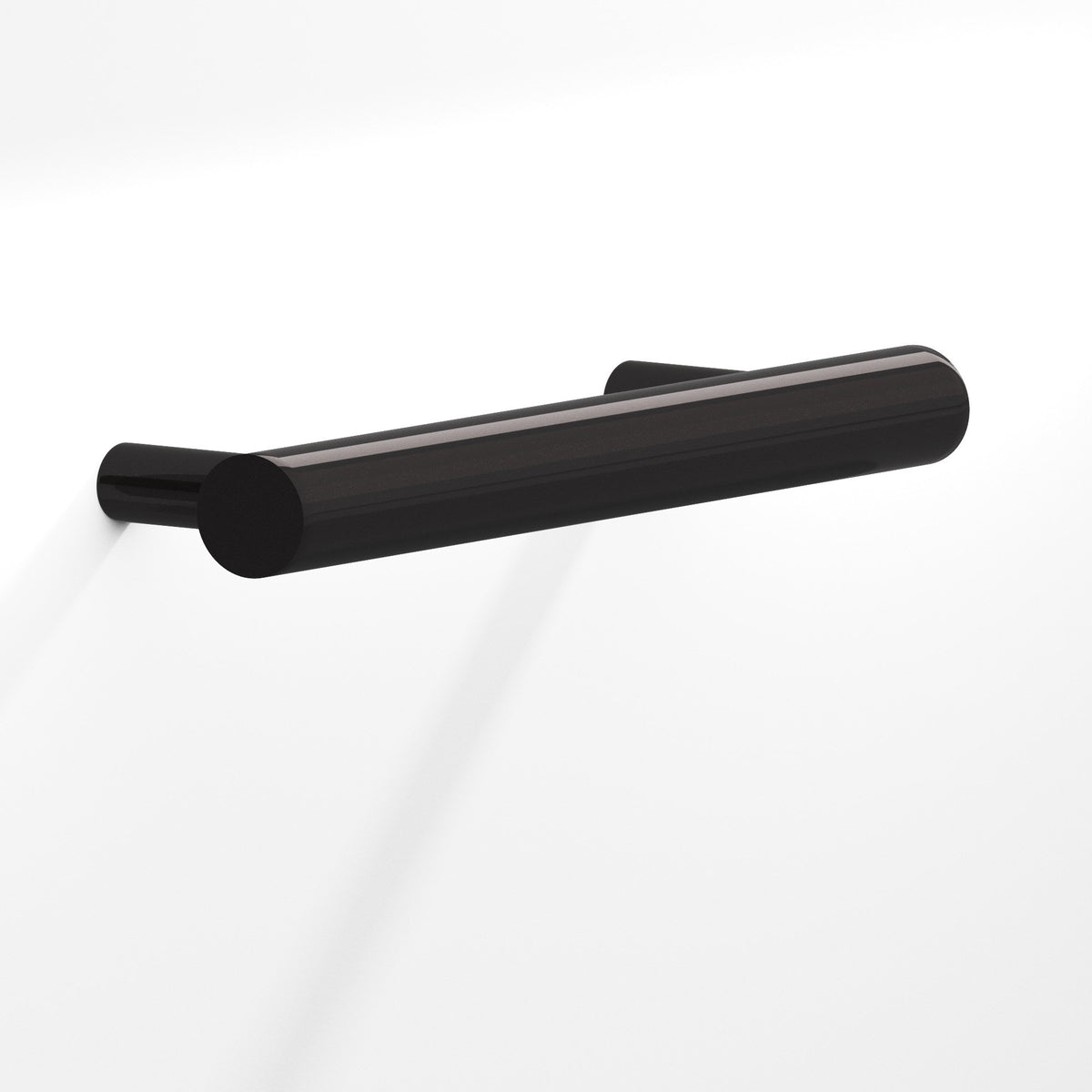 Colonial Bronze 300 Round Pull with Tapered Posts, 1/2 in Diameter - Satin Black