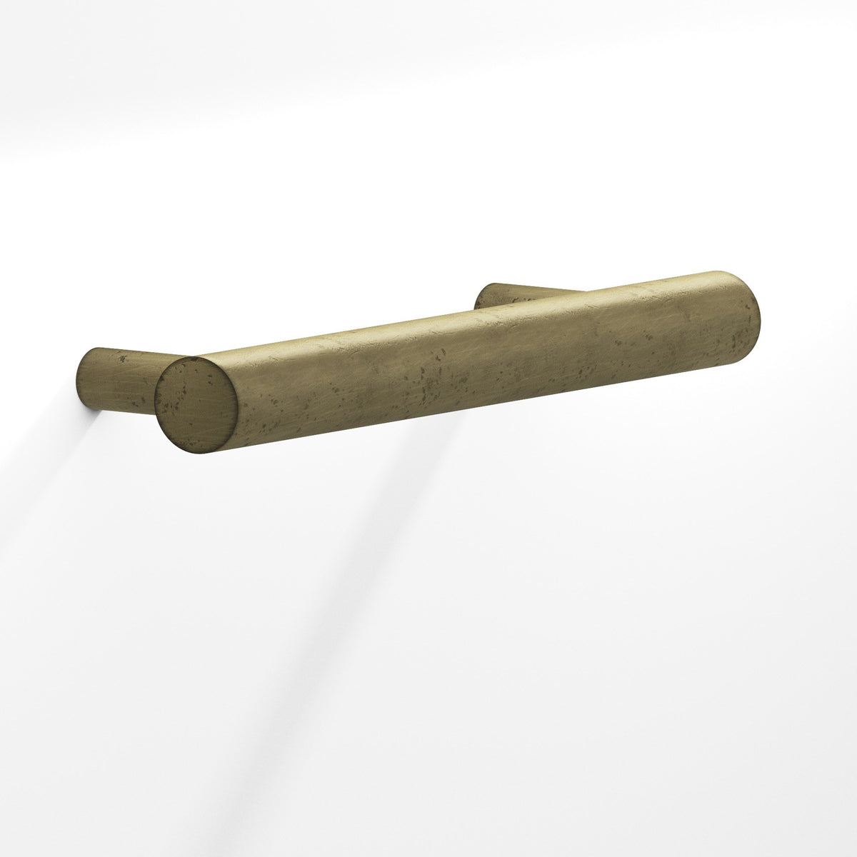 Colonial Bronze 300 Round Pull with Tapered Posts, 1/2 in Diameter - Distressed Antique Brass
