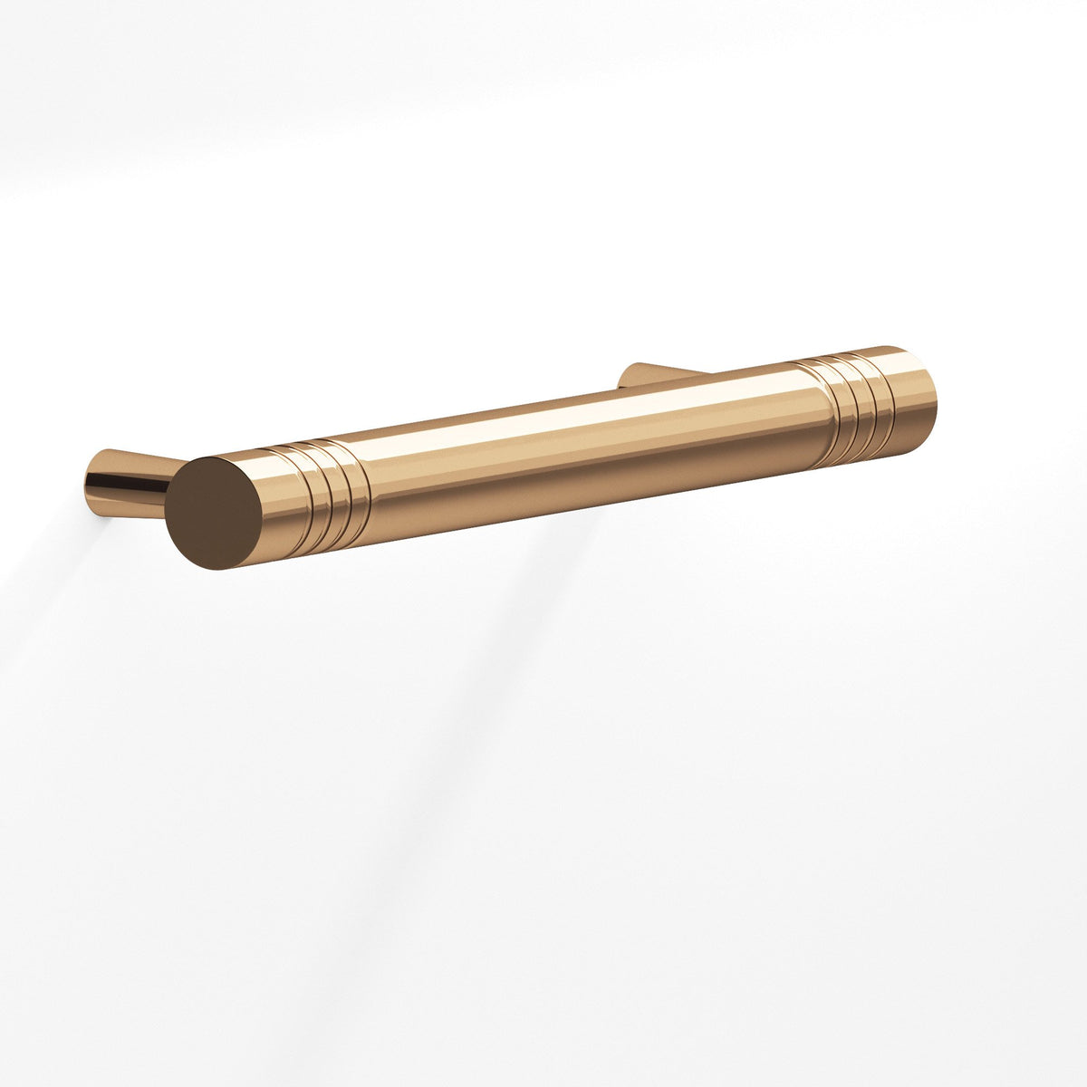 Colonial Bronze 304 Grooved Round Pull with Tapered Posts, 1/2 in Diameter - Polished Bronze