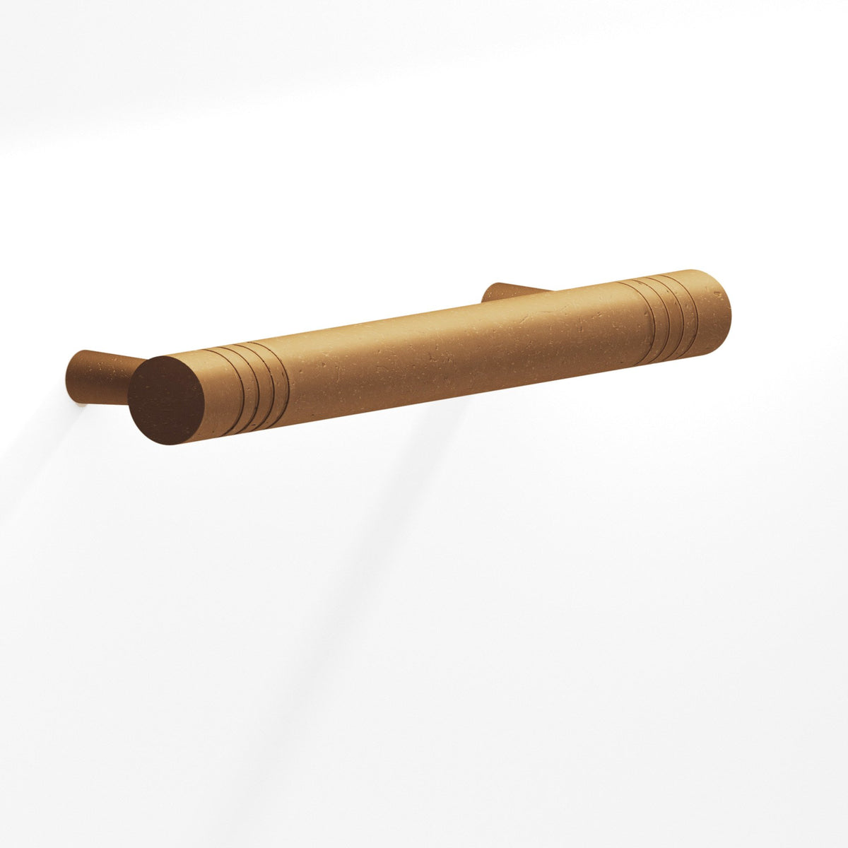 Colonial Bronze 304 Grooved Round Pull with Tapered Posts, 1/2 in Diameter - Distressed Light Statuary Bronze