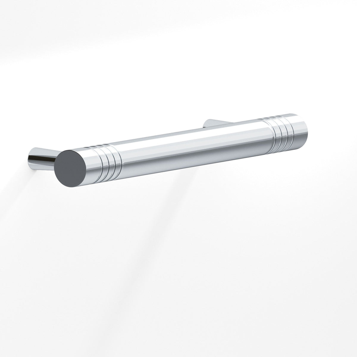 Colonial Bronze 304 Grooved Round Pull with Tapered Posts, 1/2 in Diameter - Polished Chrome