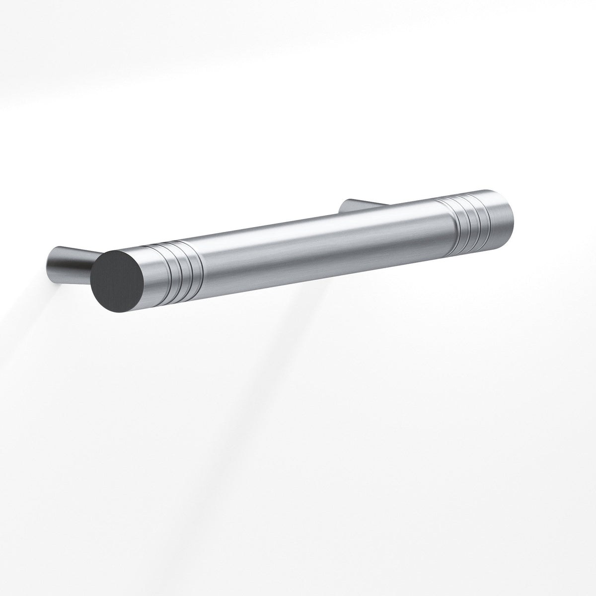 Colonial Bronze 304 Grooved Round Pull with Tapered Posts, 1/2 in Diameter - Satin Chrome