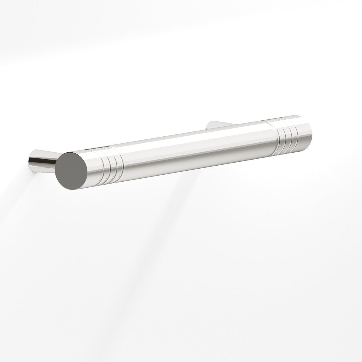 Colonial Bronze 304 Grooved Round Pull with Tapered Posts, 1/2 in Diameter - Polished Nickel
