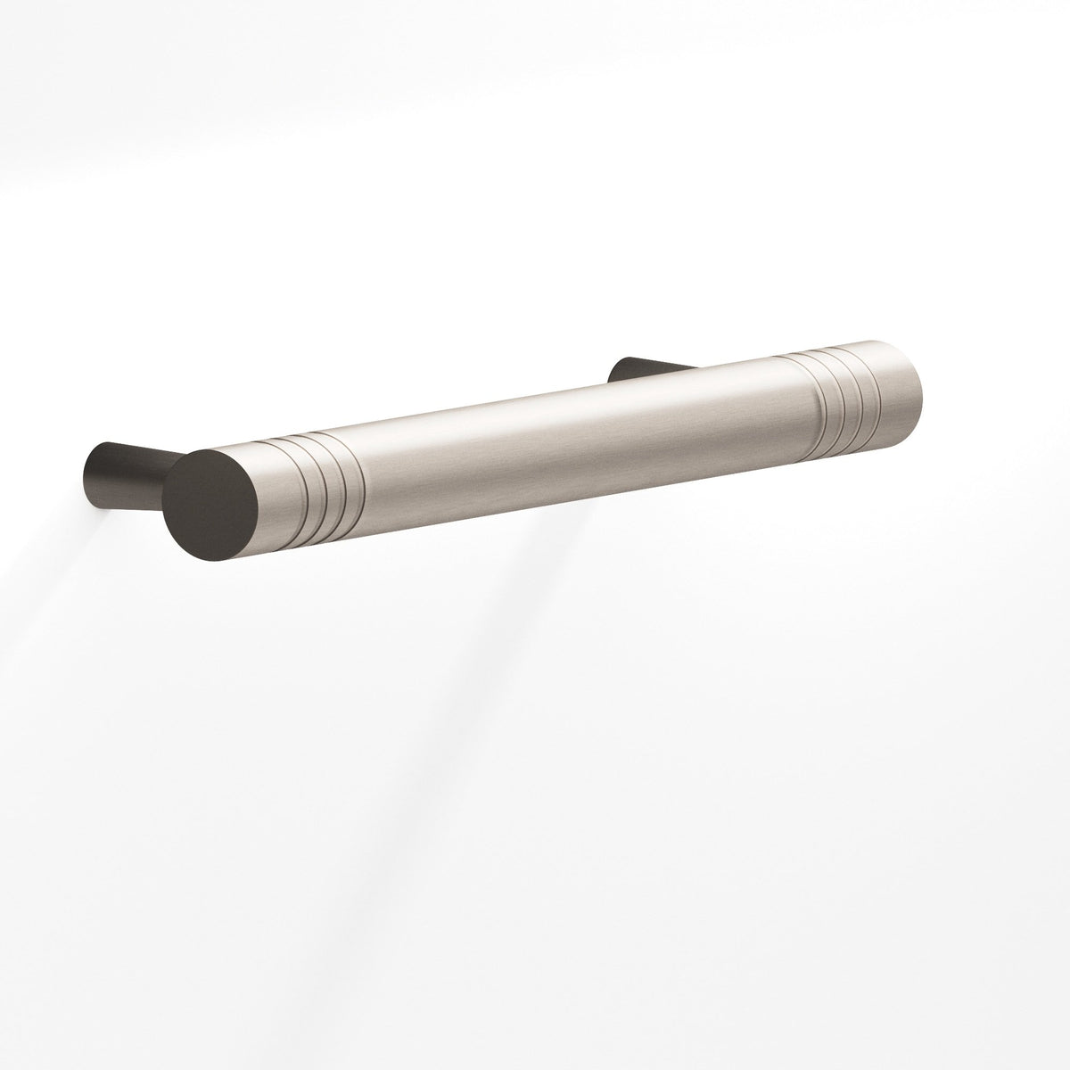 Colonial Bronze 304 Grooved Round Pull with Tapered Posts, 1/2 in Diameter - Matte Satin Nickel