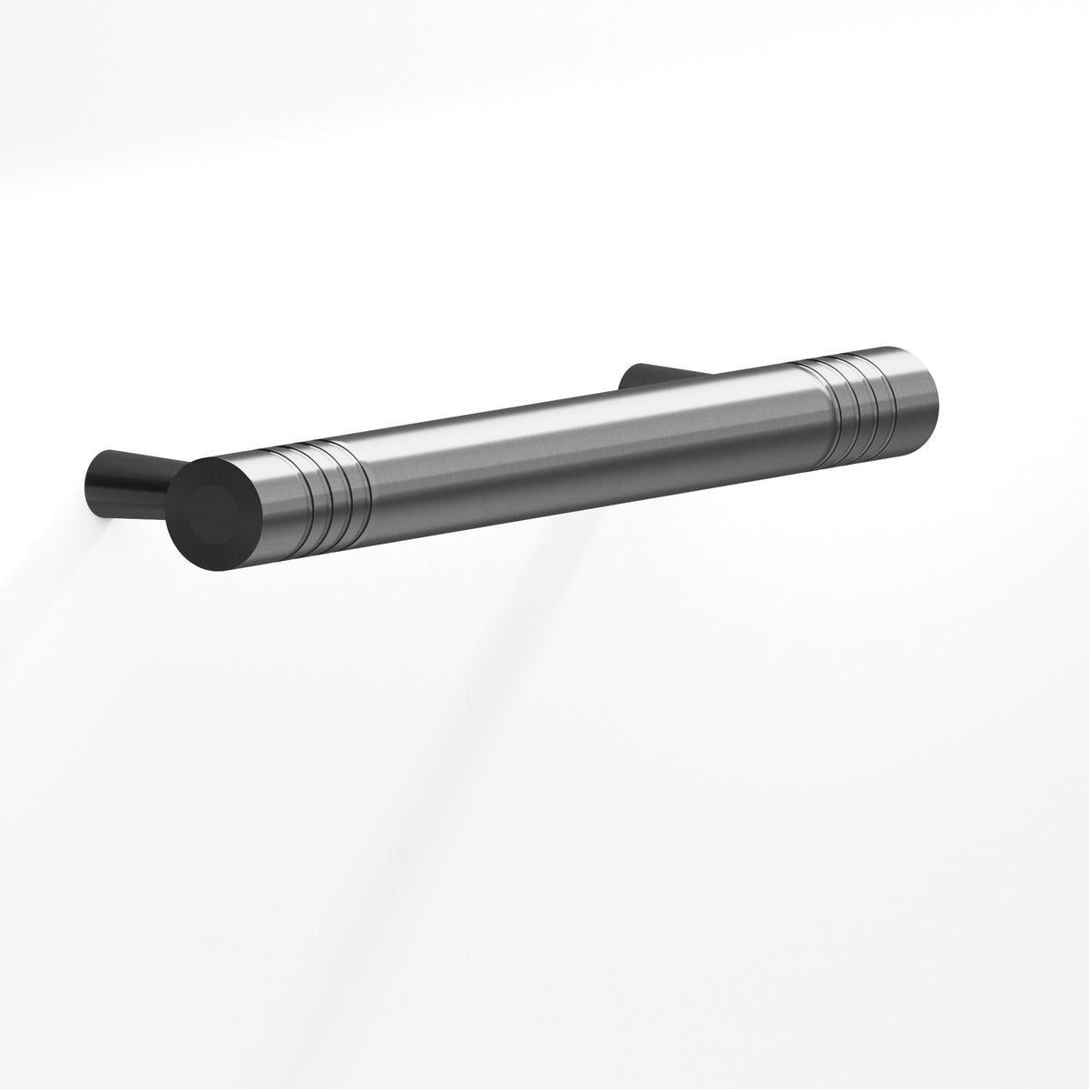 Colonial Bronze 304 Grooved Round Pull with Tapered Posts, 1/2 in Diameter - Graphite