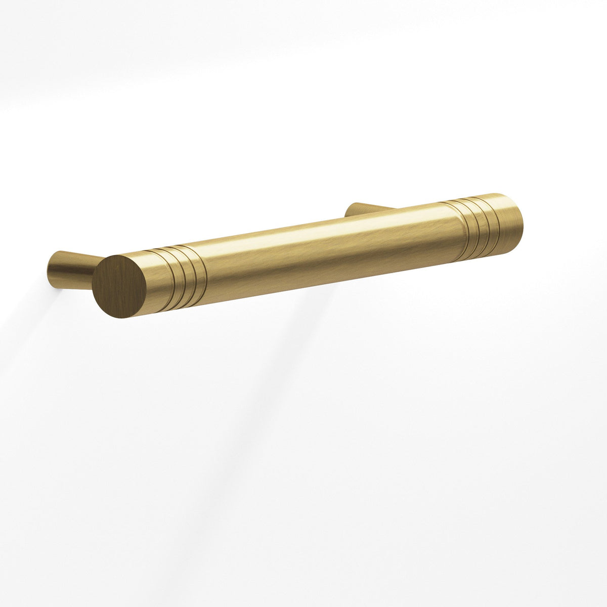 Colonial Bronze 304 Grooved Round Pull with Tapered Posts, 1/2 in Diameter - Antique Brass