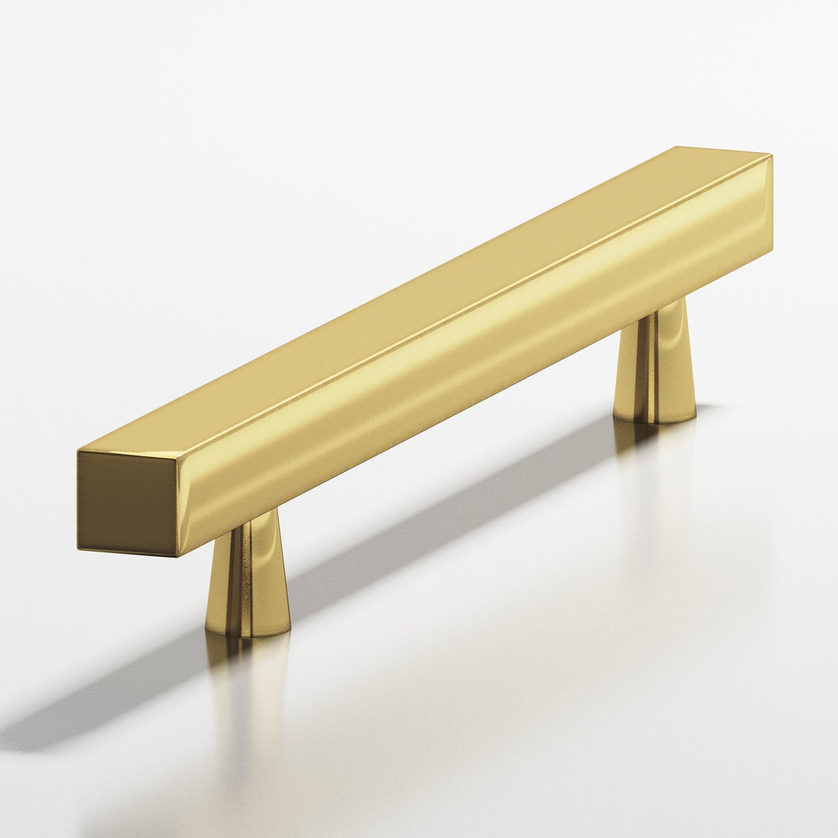 Colonial Bronze 306 Square Pull with Tapered Posts, 7/16 in Square Bar - Antique Bronze