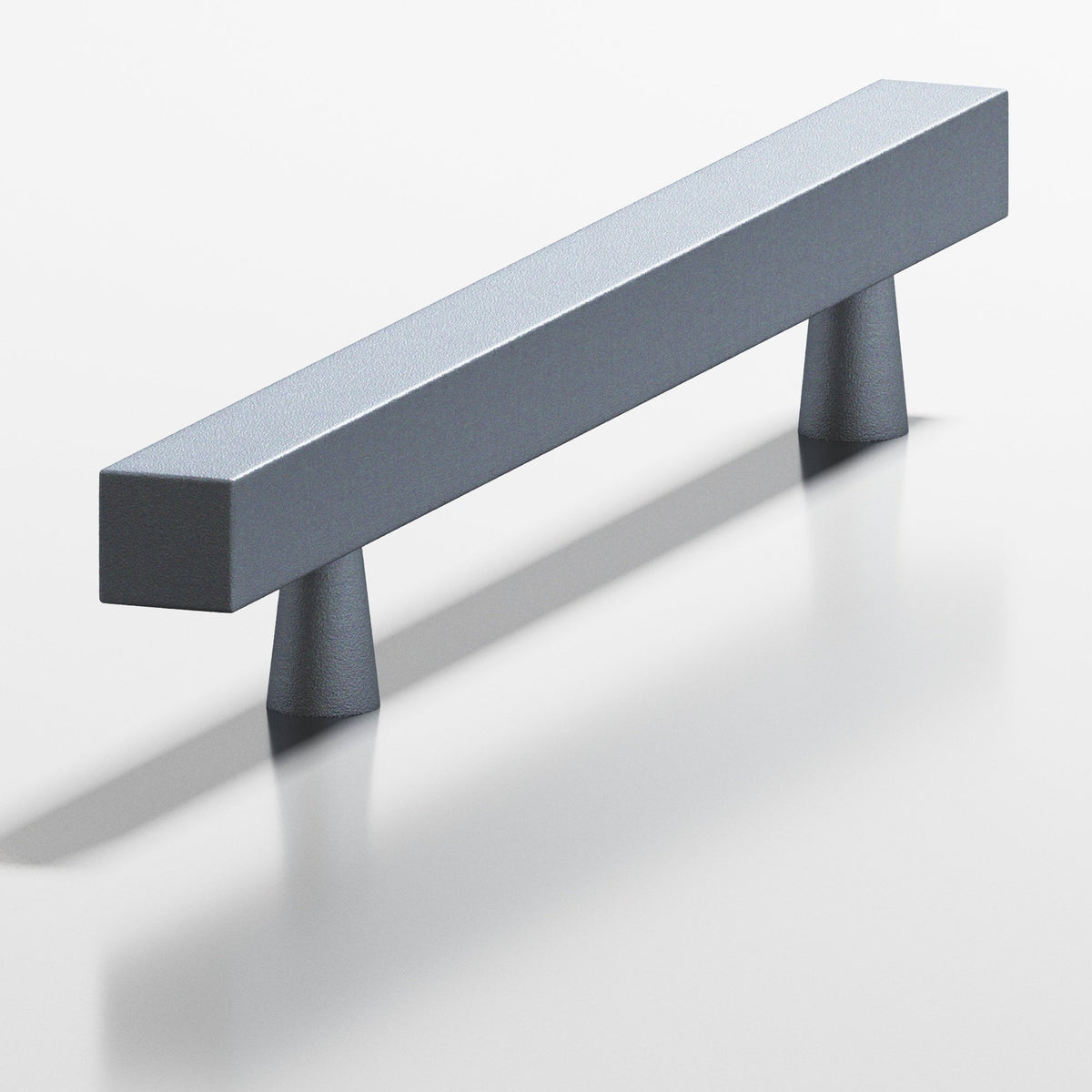 Colonial Bronze 306 Square Pull with Tapered Posts, 7/16 in Square Bar - Frost Chrome™