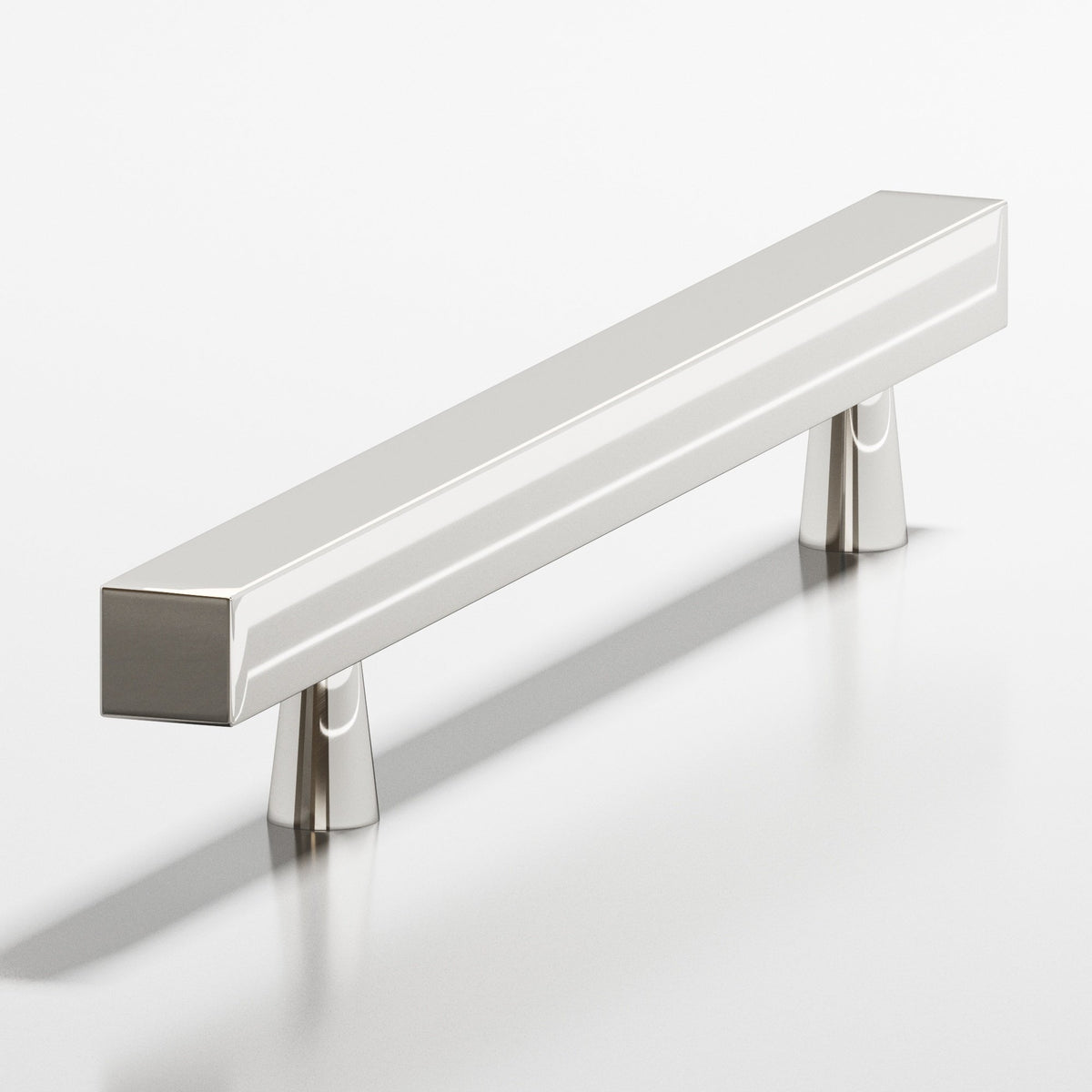 Colonial Bronze 306 Square Pull with Tapered Posts, 7/16 in Square Bar