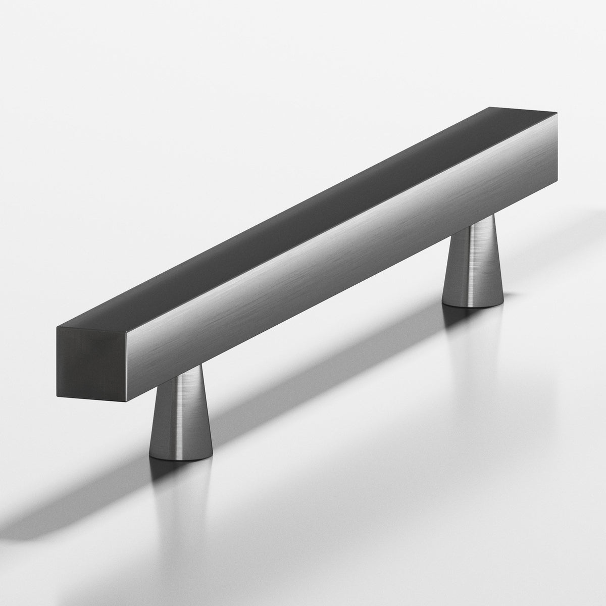 Colonial Bronze 306 Square Pull with Tapered Posts, 7/16 in Square Bar - Graphite