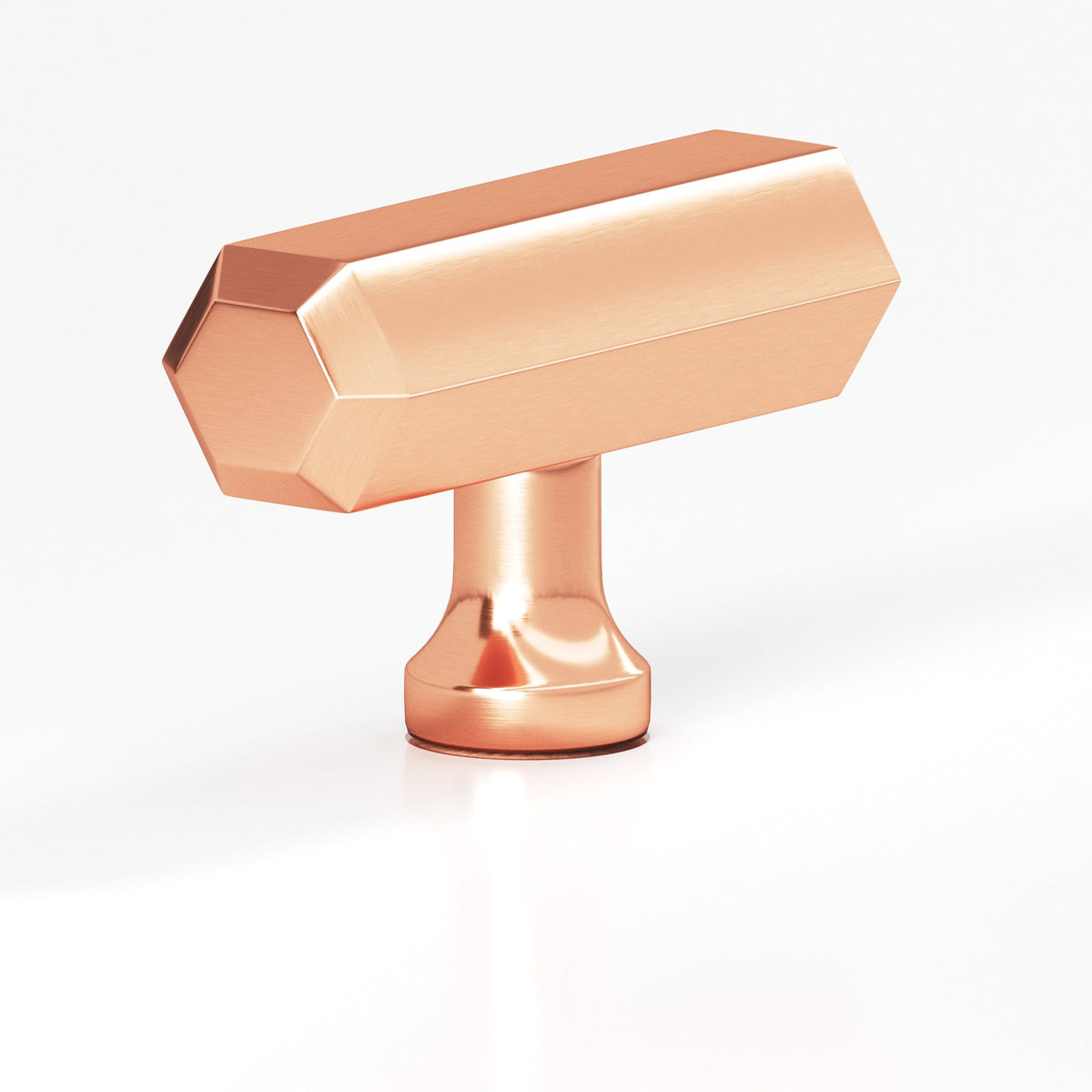 Colonial Bronze 320 Hexagonal T-Knob, 2 in - Satin Copper