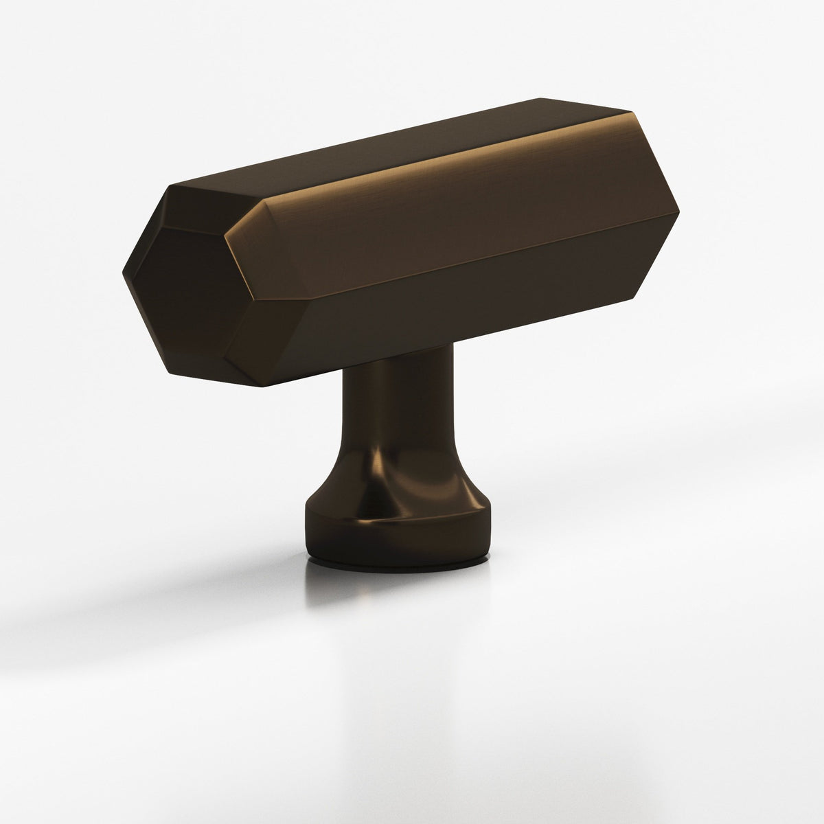 Colonial Bronze 320 Hexagonal T-Knob, 2 in - Oil Rubbed Bronze