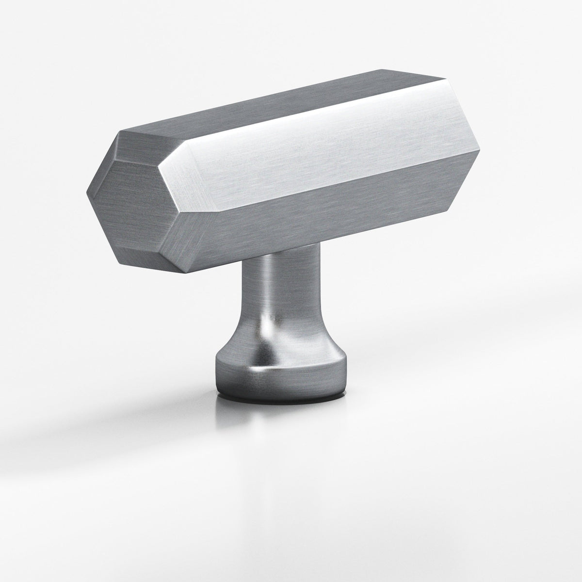 Colonial Bronze 320 Hexagonal T-Knob, 2 in - Satin Chrome