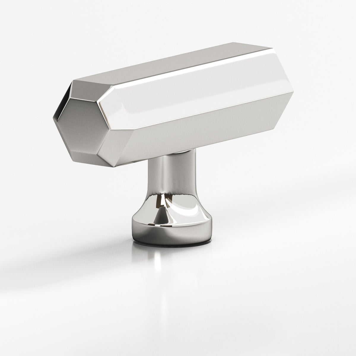 Colonial Bronze 320 Hexagonal T-Knob, 2 in - Polished Nickel