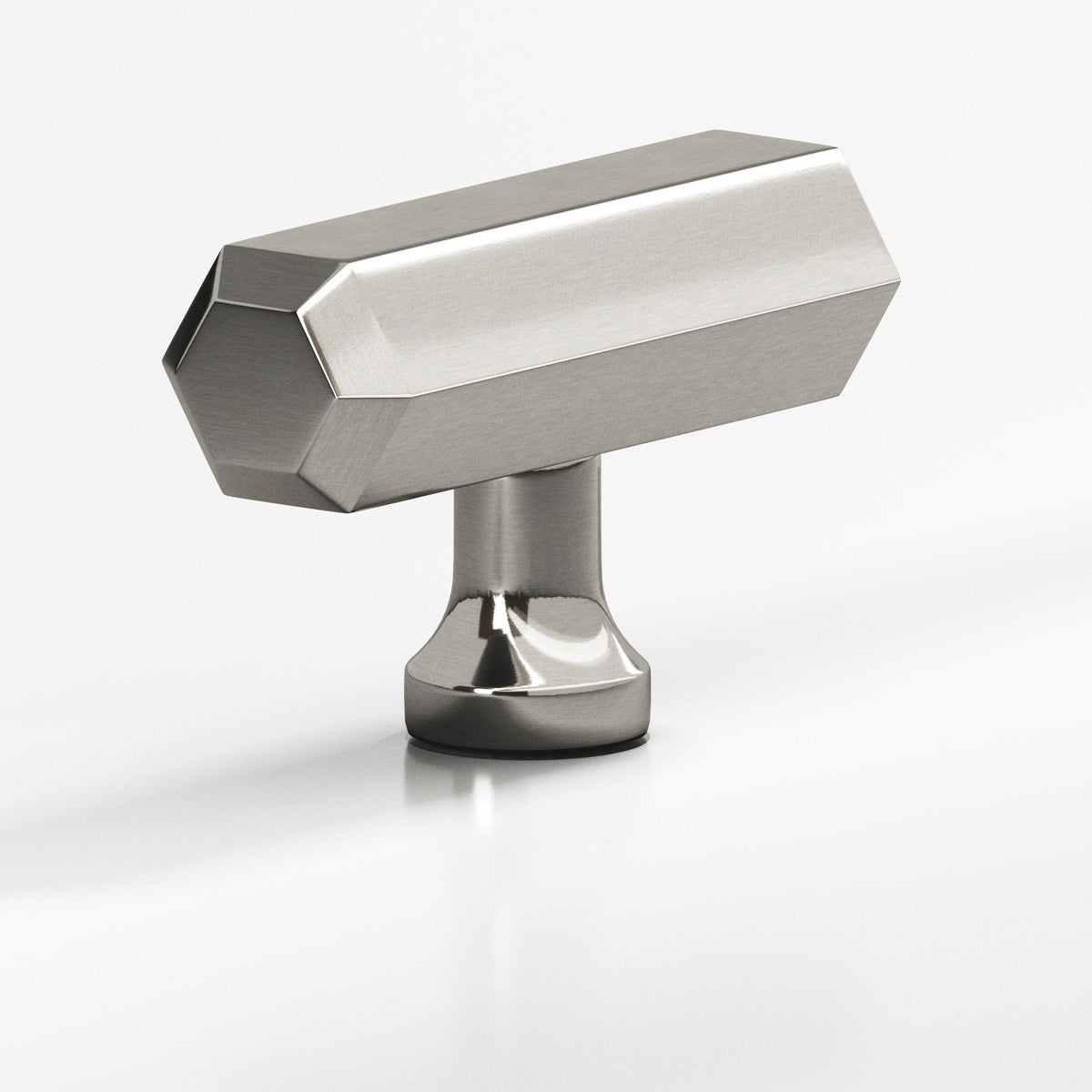 Colonial Bronze 320 Hexagonal T-Knob, 2 in - Nickel Stainless
