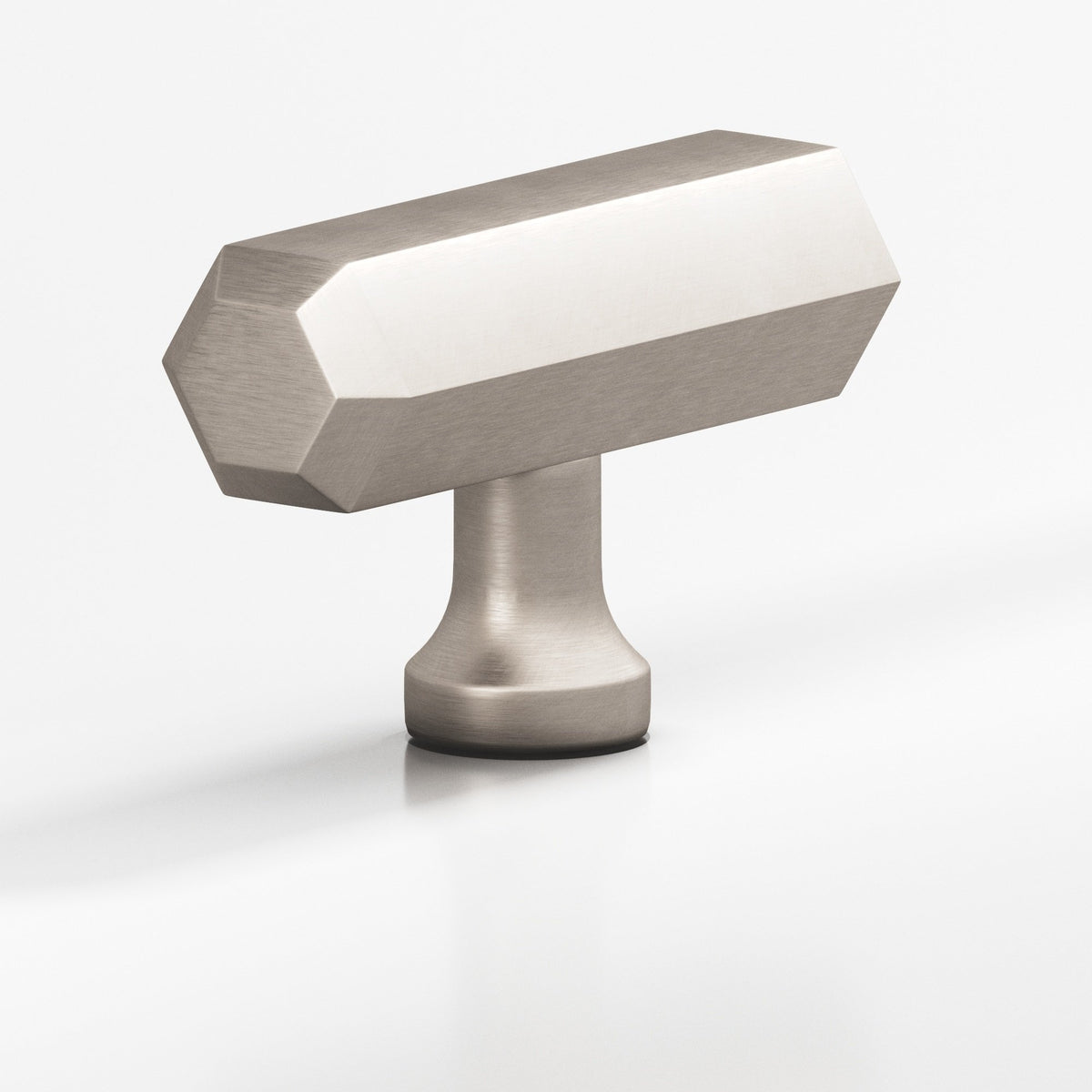 Colonial Bronze 320 Hexagonal T-Knob, 2 in - Matte Satin Nickel