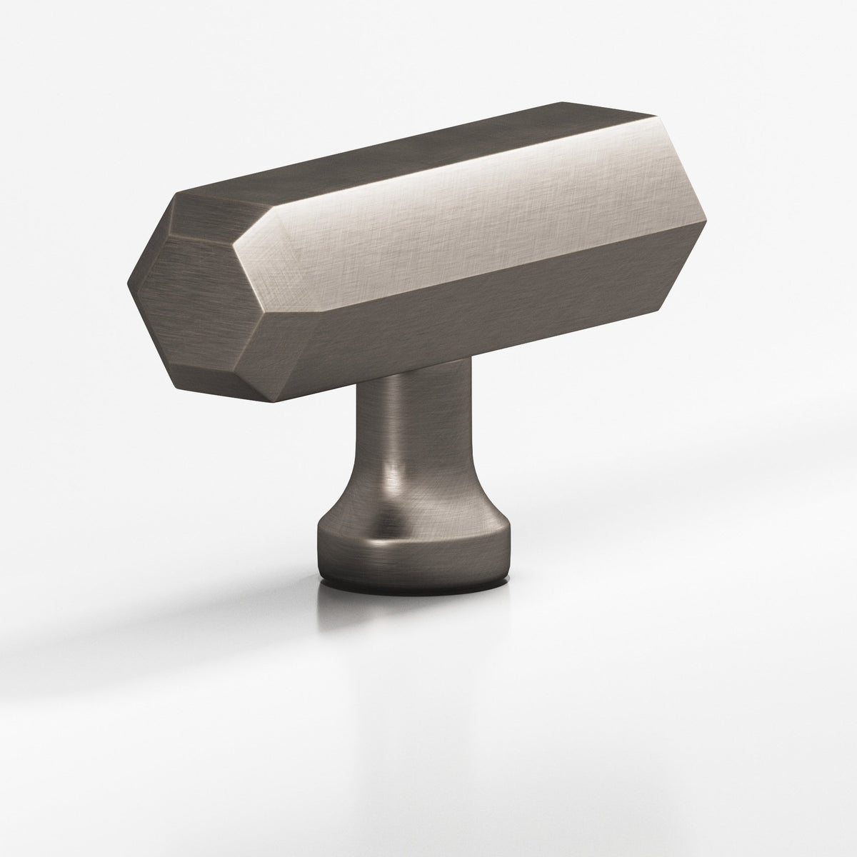 Colonial Bronze 320 Hexagonal T-Knob, 2 in - Pewter