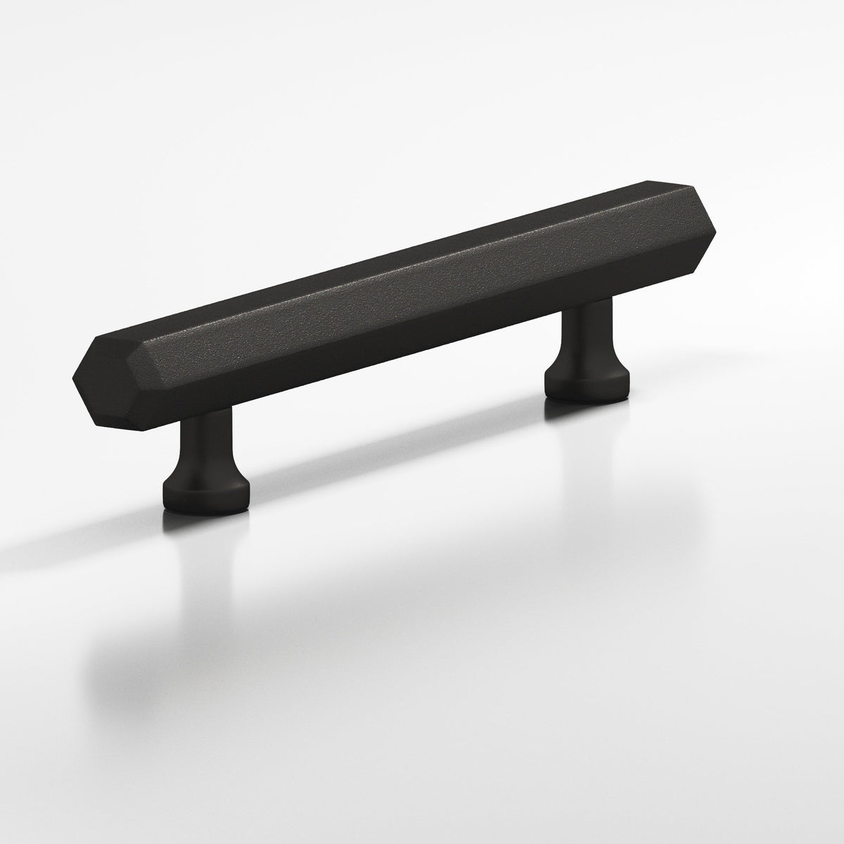 Colonial Bronze 321 Hexagonal Pull with Flared Posts, 9/16 in Diameter - Frost Black™