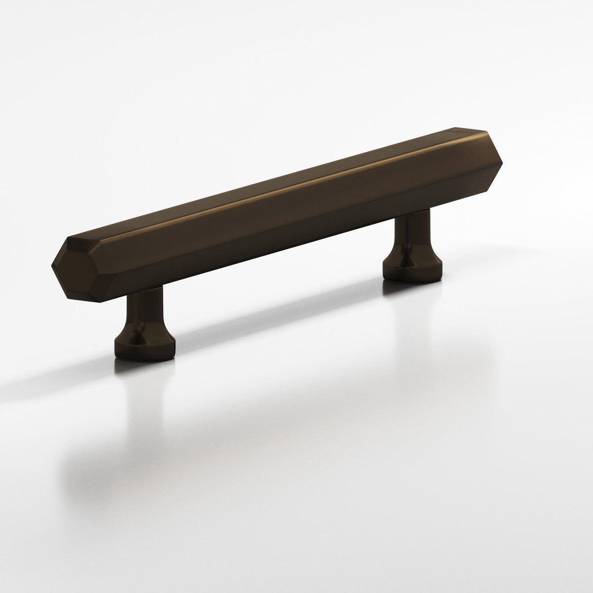 Colonial Bronze 321 Hexagonal Pull with Flared Posts, 9/16 in Diameter - Oil Rubbed Bronze