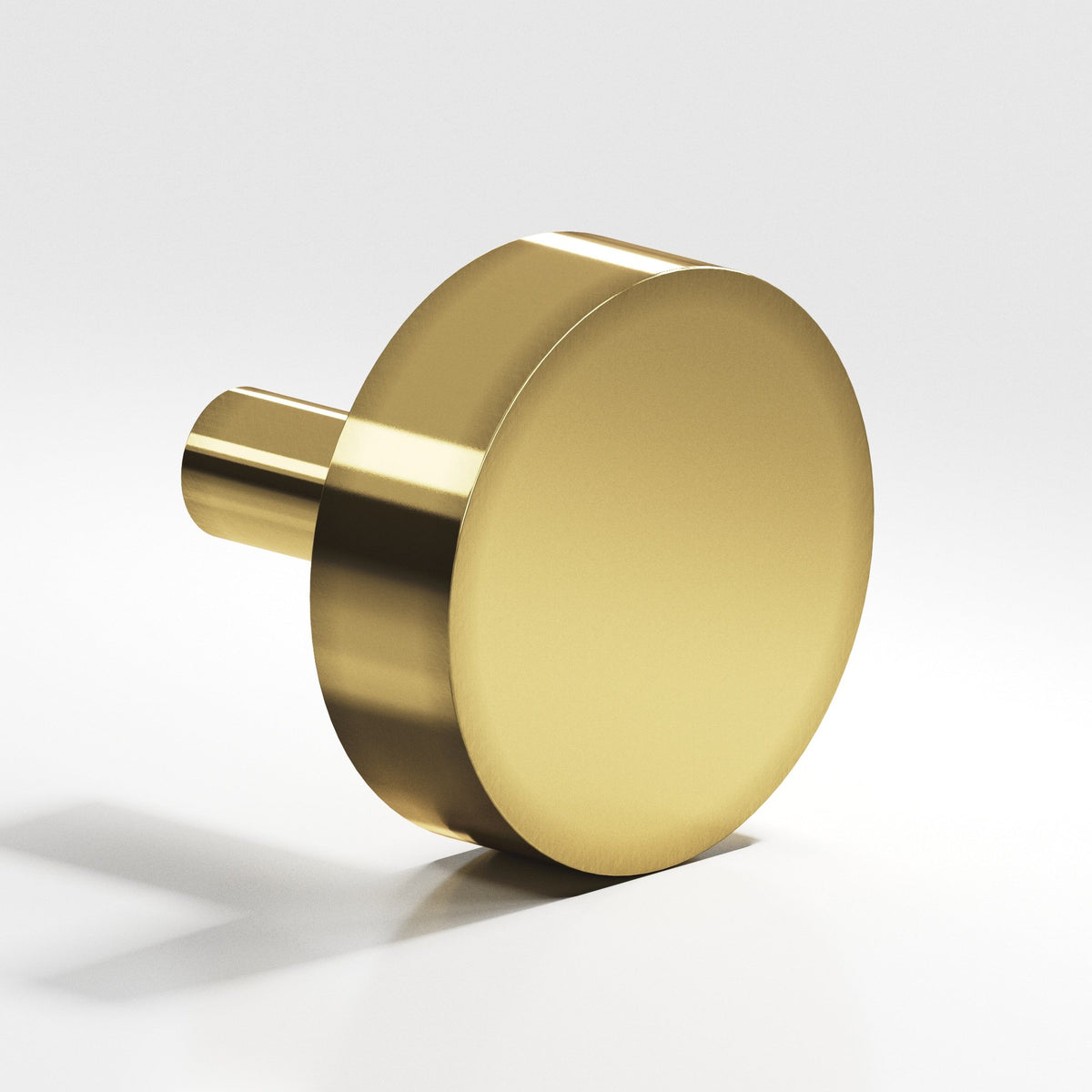 Colonial Bronze 510 Round Disc Knob with Straight Post, 1 in Diameter - Antique Bronze