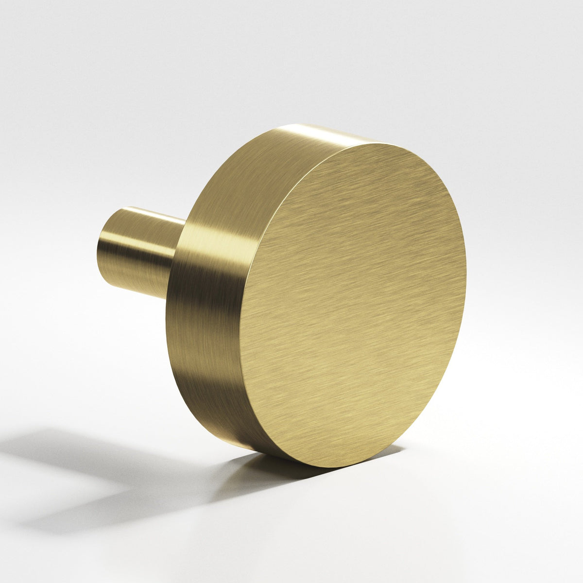 Colonial Bronze 510 Round Disc Knob with Straight Post, 1 in Diameter