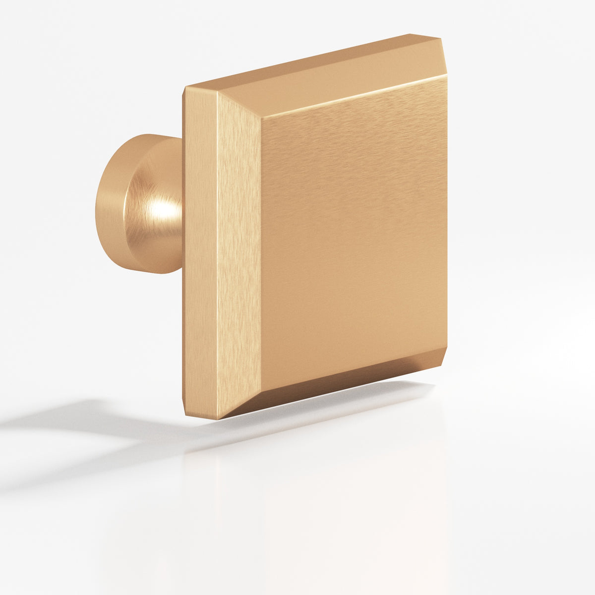 Colonial Bronze 526 Square Beveled Knob with Flared Post, 1-1/4 in - Matte Satin Bronze