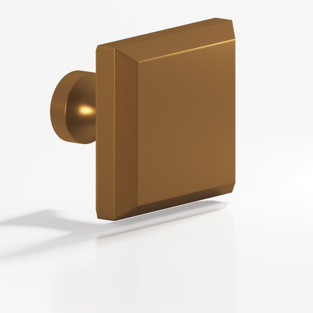 Colonial Bronze 526 Square Beveled Knob with Flared Post, 1-1/4 in - Matte Light Statuary Bronze