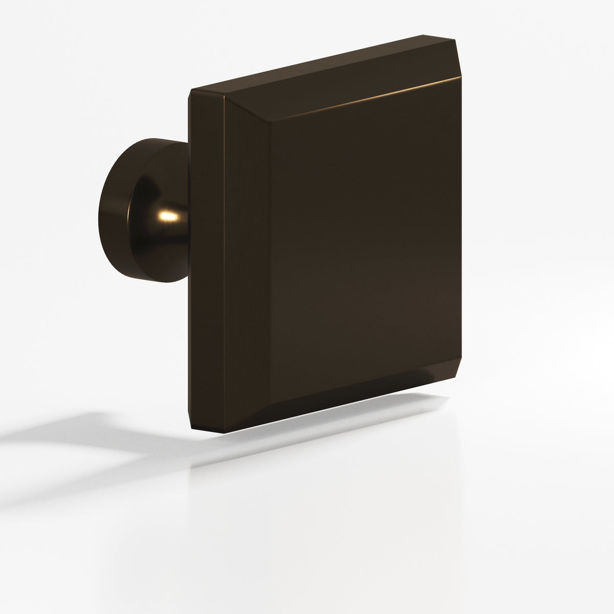 Colonial Bronze 526 Square Beveled Knob with Flared Post, 1-1/4 in