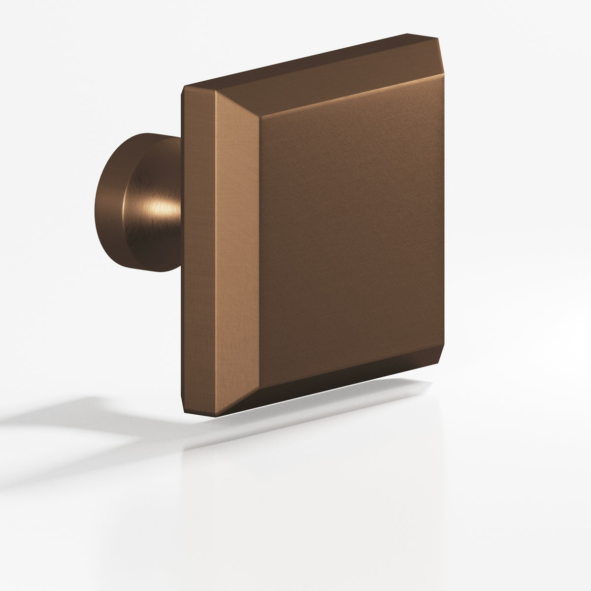 Colonial Bronze 526 Square Beveled Knob with Flared Post, 1-1/4 in - Matte Oil Rubbed Bronze
