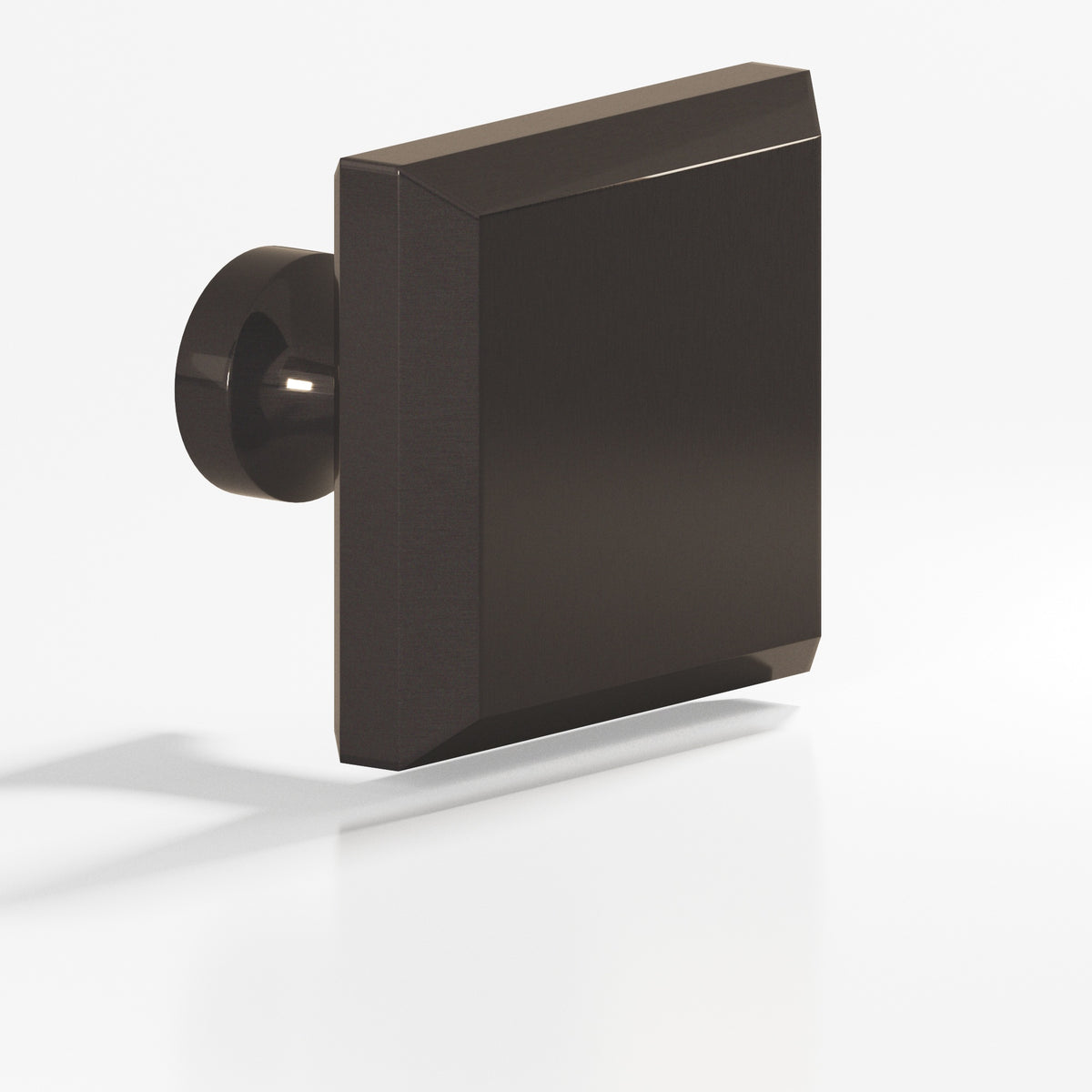 Colonial Bronze 527 Square Beveled Knob with Flared Post, 1-1/2 in - Dark Statuary Bronze
