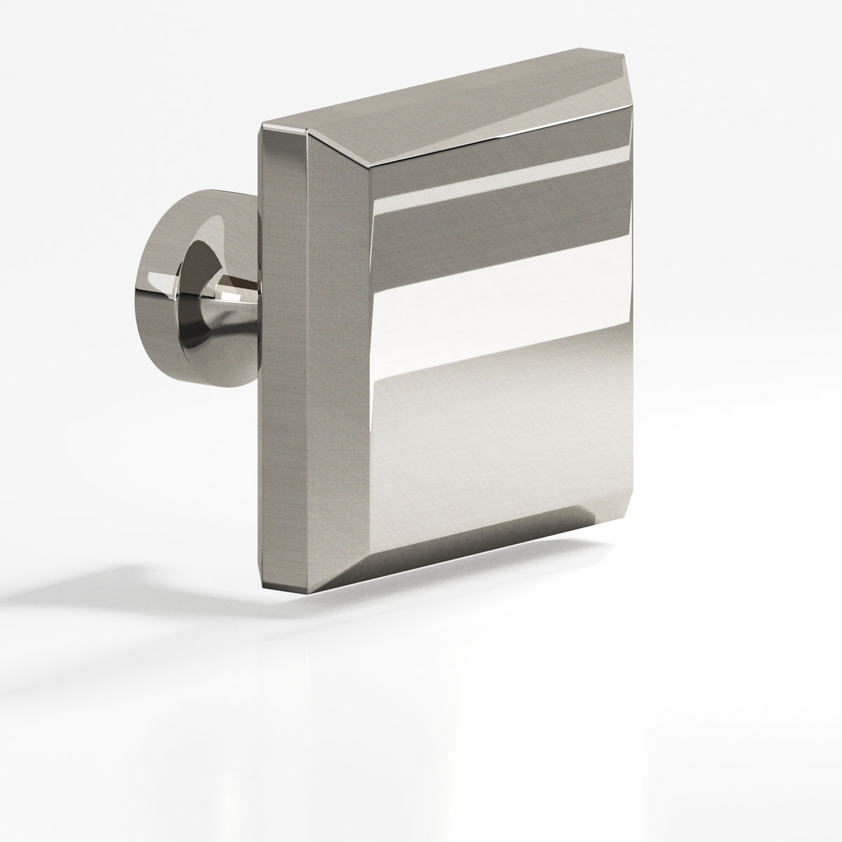 Colonial Bronze 526 Square Beveled Knob with Flared Post, 1-1/4 in - Nickel Stainless
