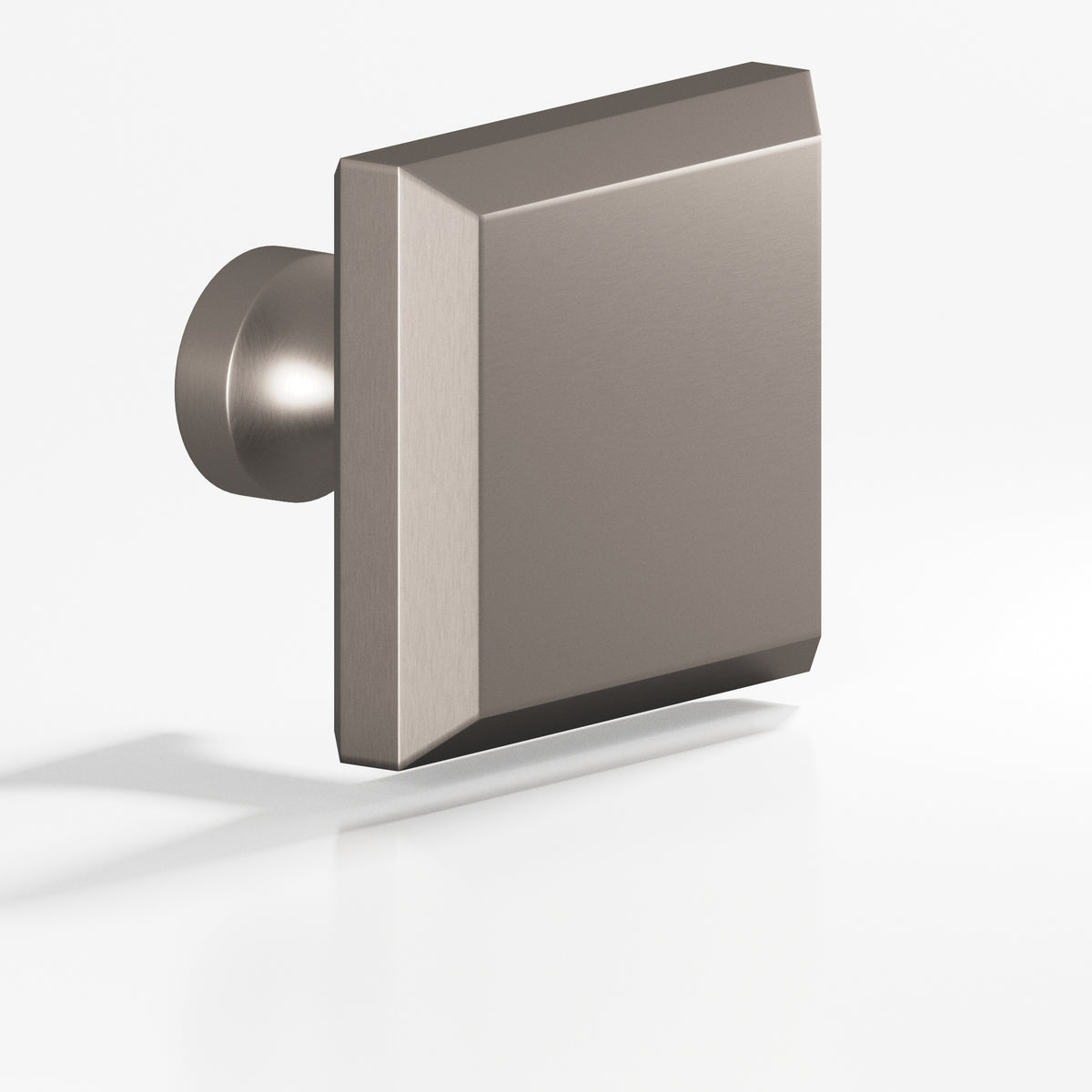 Colonial Bronze 526 Square Beveled Knob with Flared Post, 1-1/4 in - Pewter