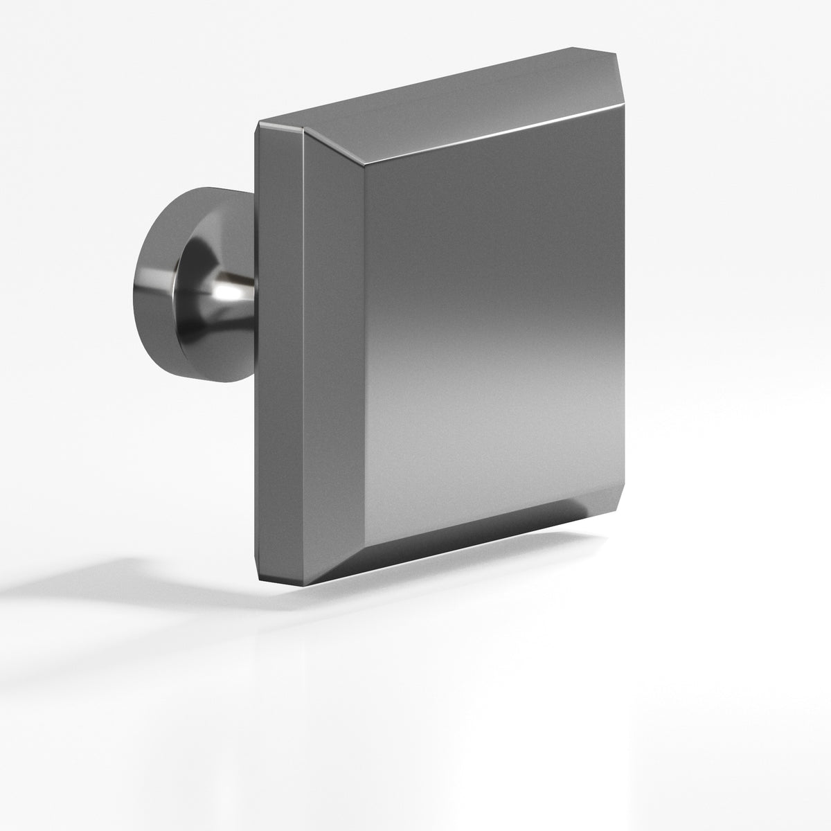 Colonial Bronze 527 Square Beveled Knob with Flared Post, 1-1/2 in - Graphite