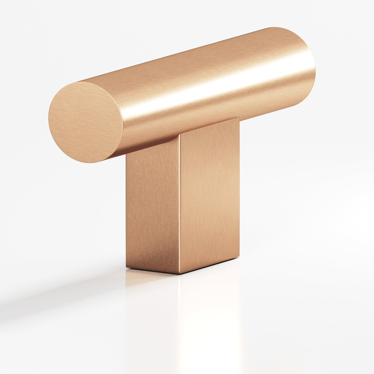 Colonial Bronze 534 Round T-Knob with Rectangular Post, 1-1/2 in - Satin Bronze