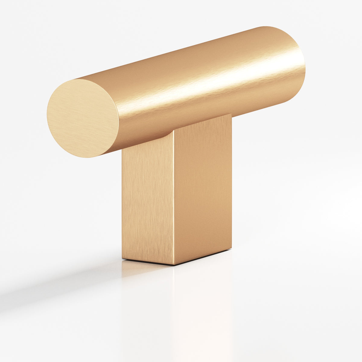 Colonial Bronze 534 Round T-Knob with Rectangular Post, 1-1/2 in - Matte Satin Bronze