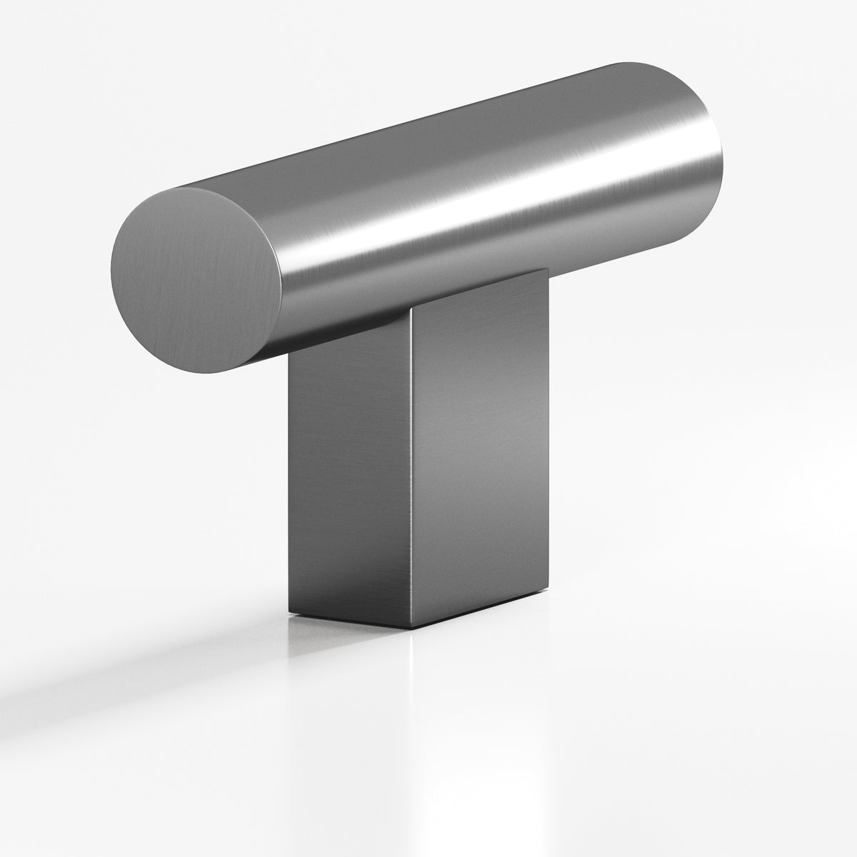 Colonial Bronze 534 Round T-Knob with Rectangular Post, 1-1/2 in - Graphite