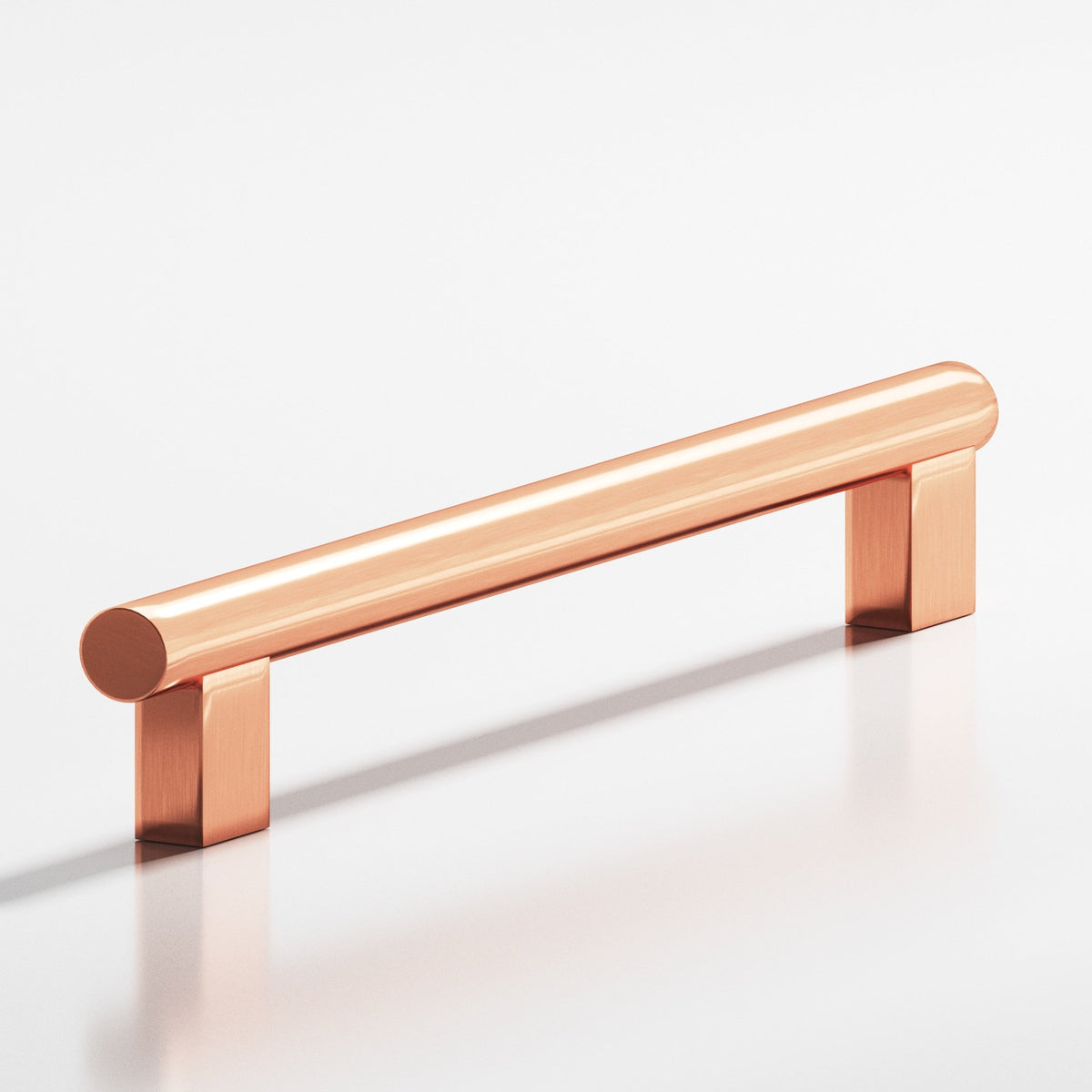 Colonial Bronze 536 Round Pull with Rectangular Posts, 5/8 in Diameter - Satin Copper