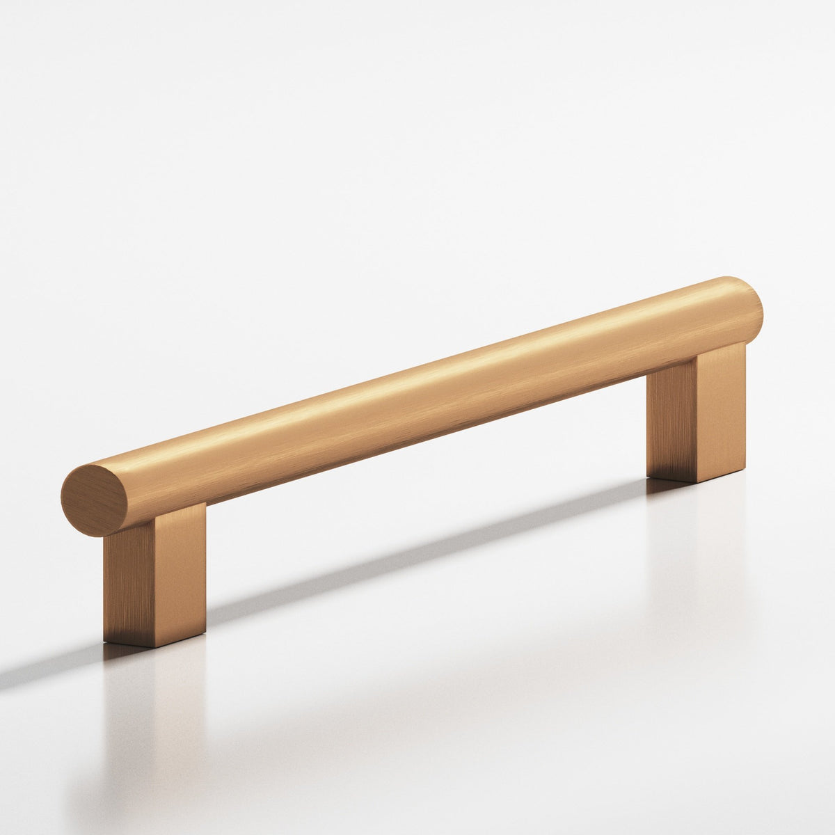Colonial Bronze 535 Round Pull with Rectangular Posts, 1/2 in Diameter - Matte Satin Bronze