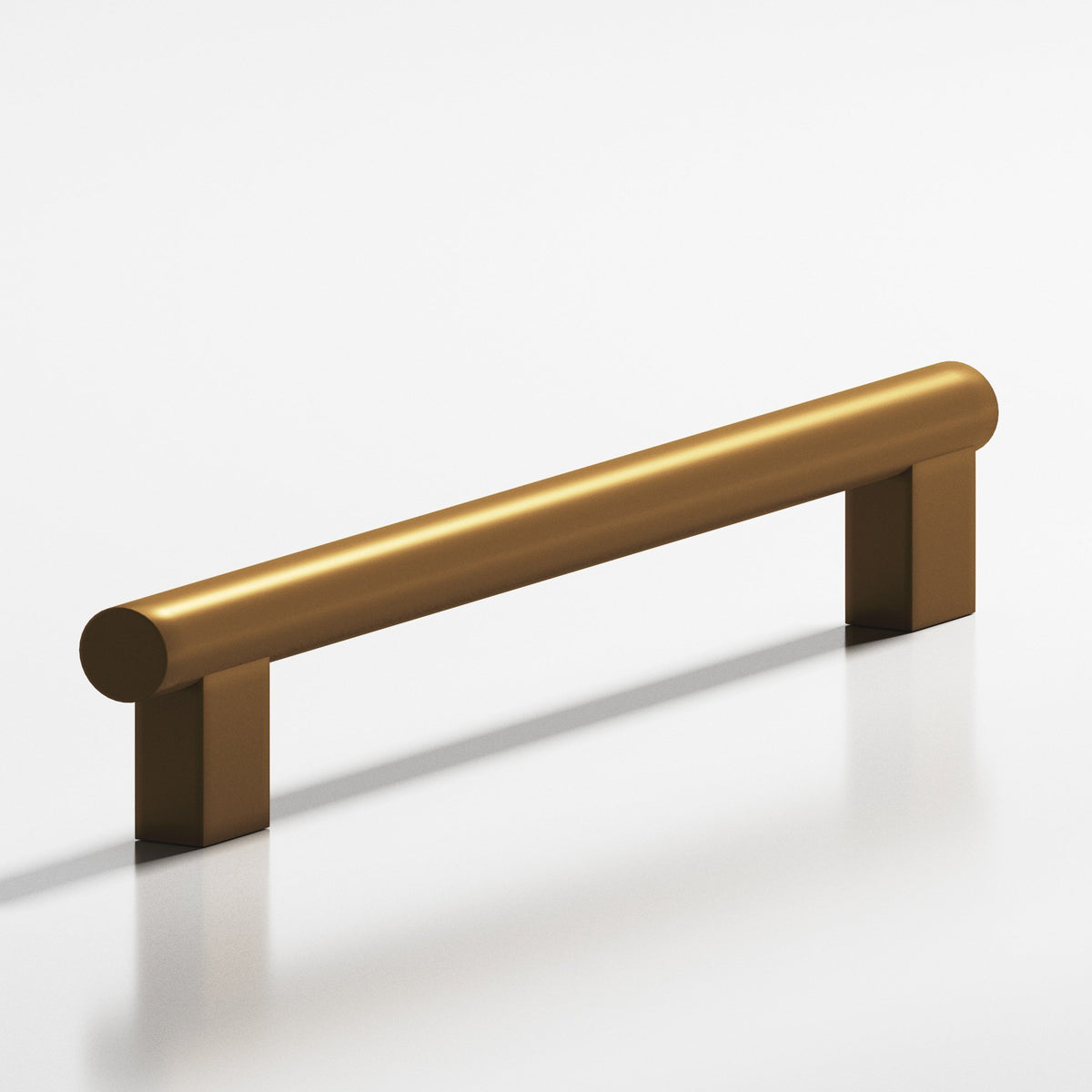 Colonial Bronze 535 Round Pull with Rectangular Posts, 1/2 in Diameter - Matte Light Statuary Bronze