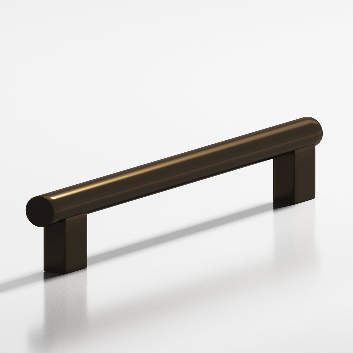 Colonial Bronze 537 Round Pull with Rectangular Posts, 3/4 in Diameter - Oil Rubbed Bronze
