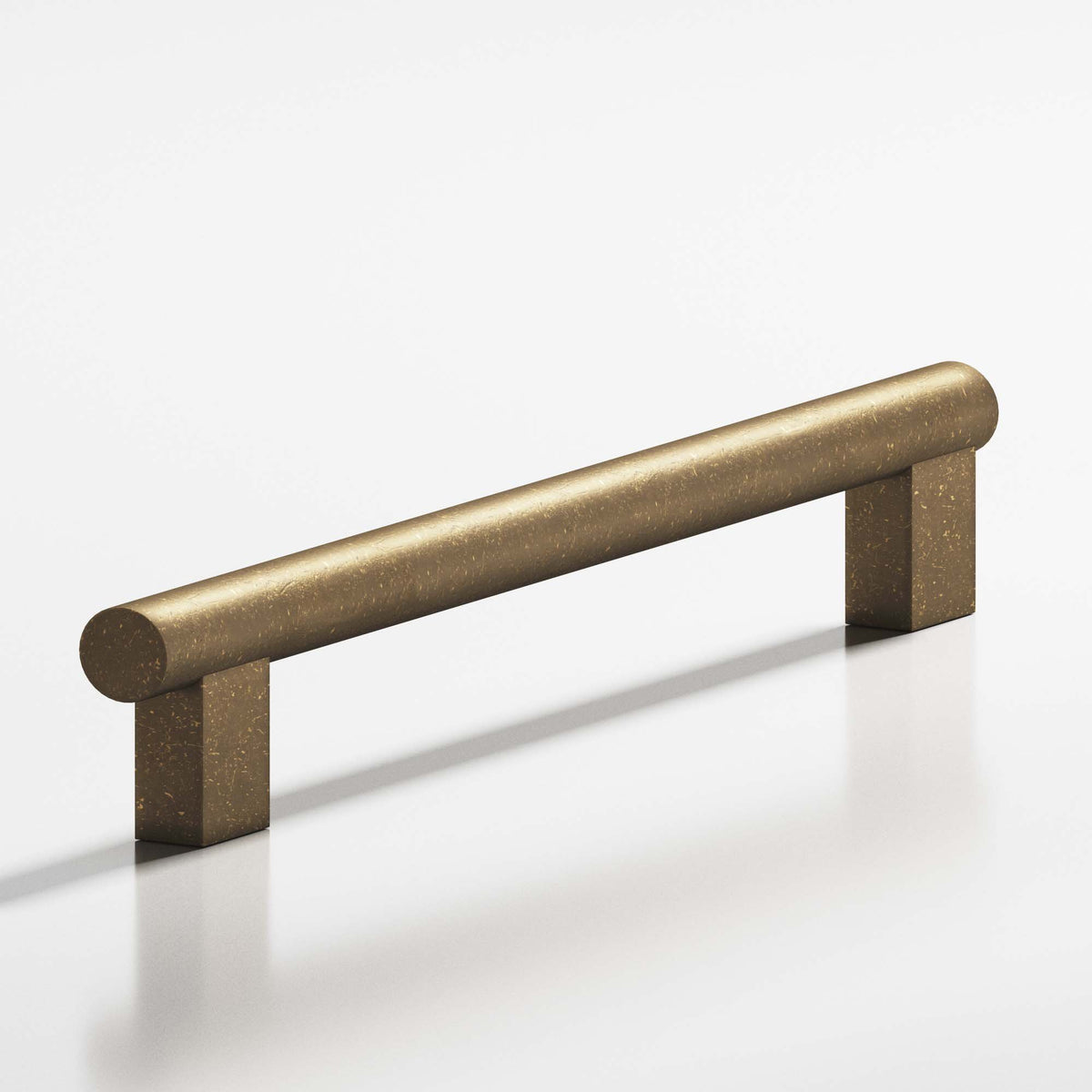 Colonial Bronze 535 Round Pull with Rectangular Posts, 1/2 in Diameter - Distressed Oil Rubbed Bronze