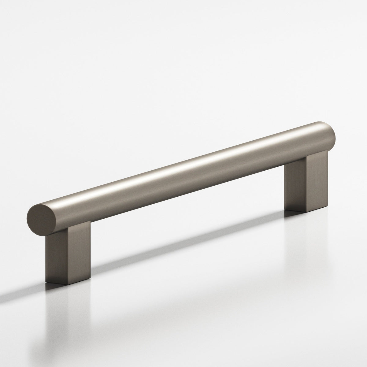 Colonial Bronze 535 Round Pull with Rectangular Posts, 1/2 in Diameter - Matte Pewter