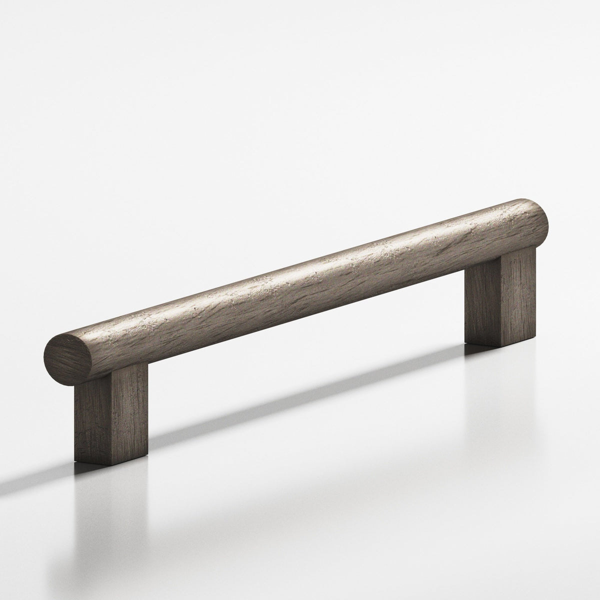 Colonial Bronze 538 Round Pull with Rectangular Posts, 1 in Diameter - Distressed Pewter